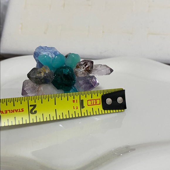 Multicolor Crystal Cluster statement ring - Picture 8 of 13